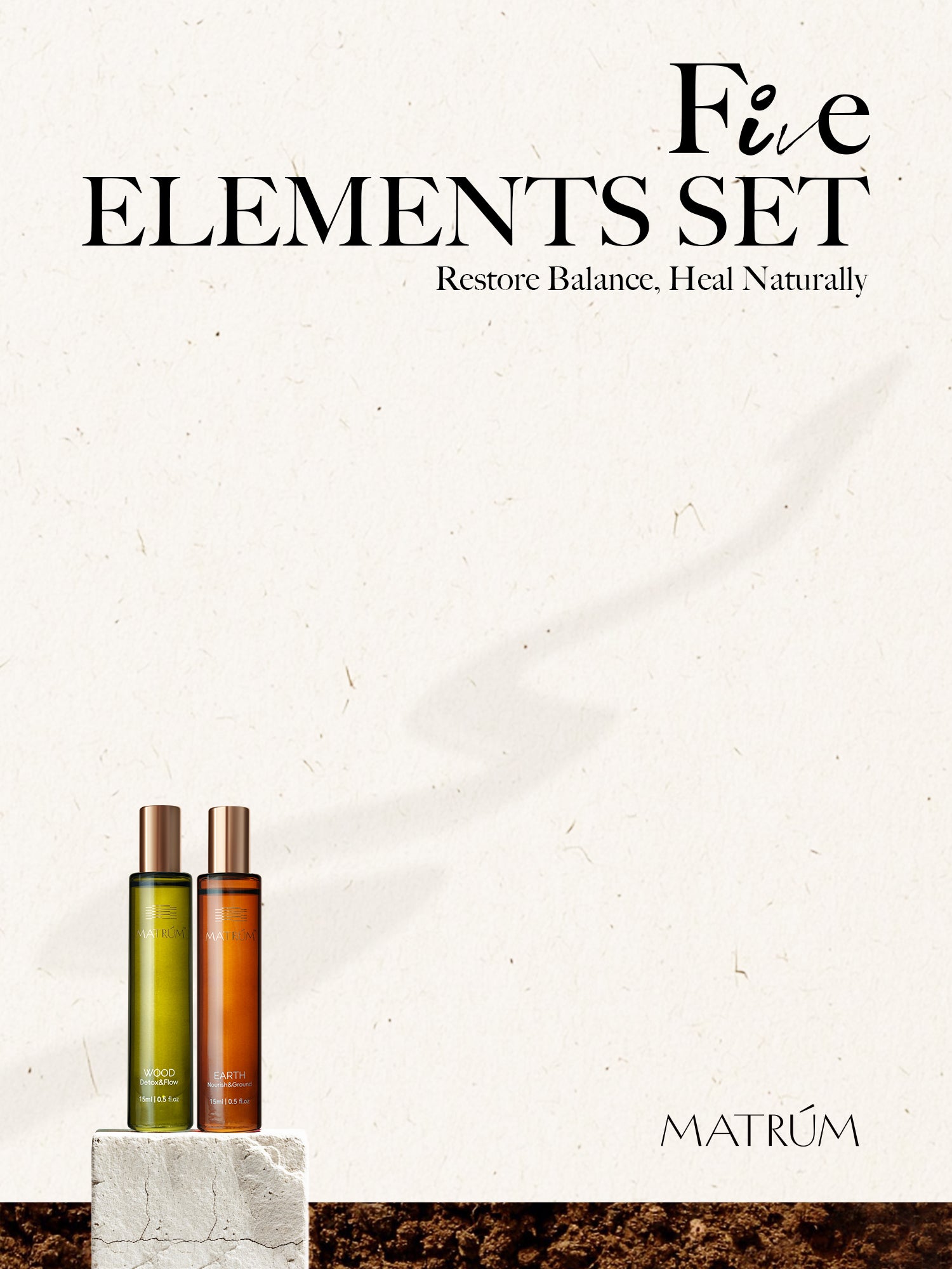 Earth & Wood - Five Elements Wellness Roller(Duo Set)