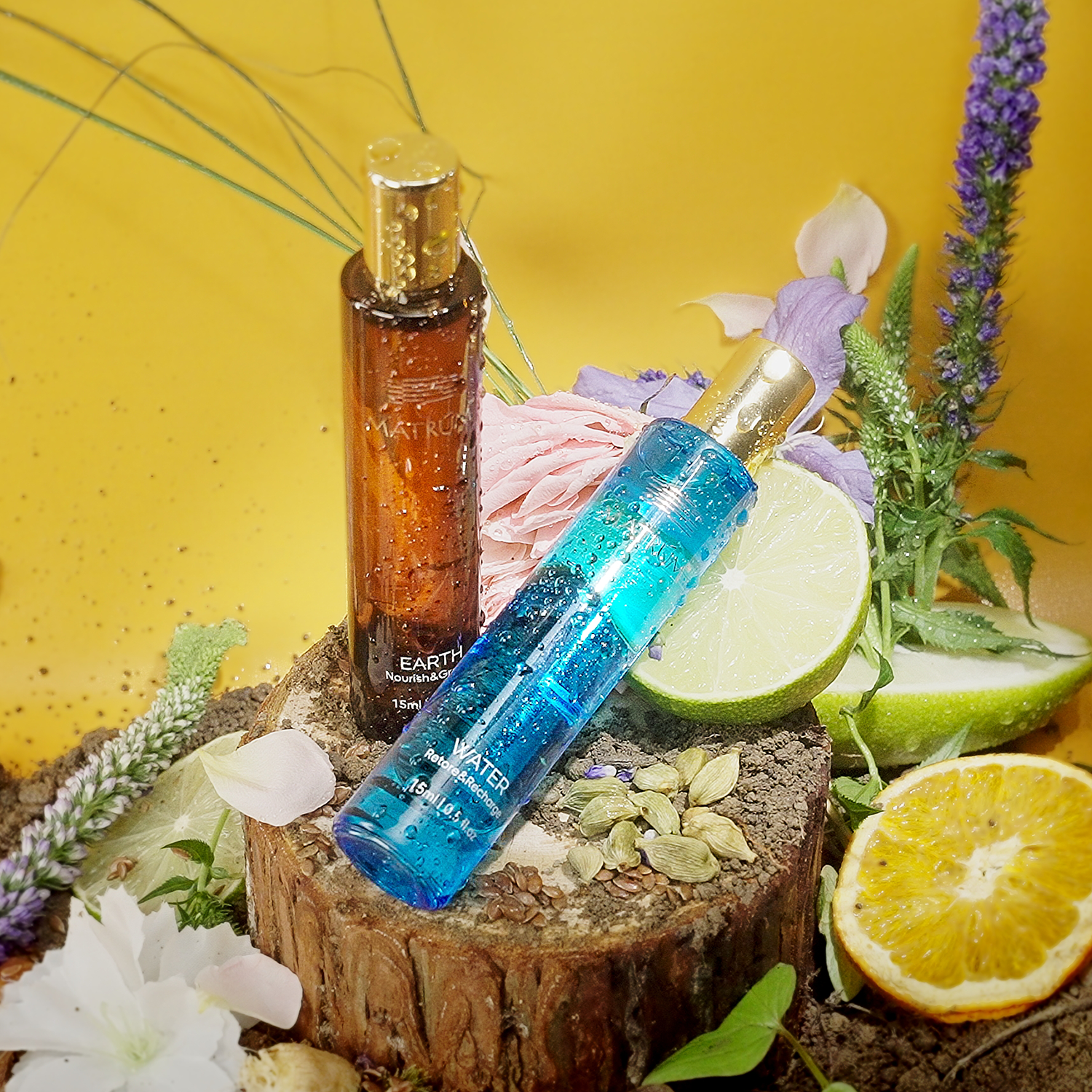 Water & Earth Element - Five Elements Wellness Roller(Duo Set)