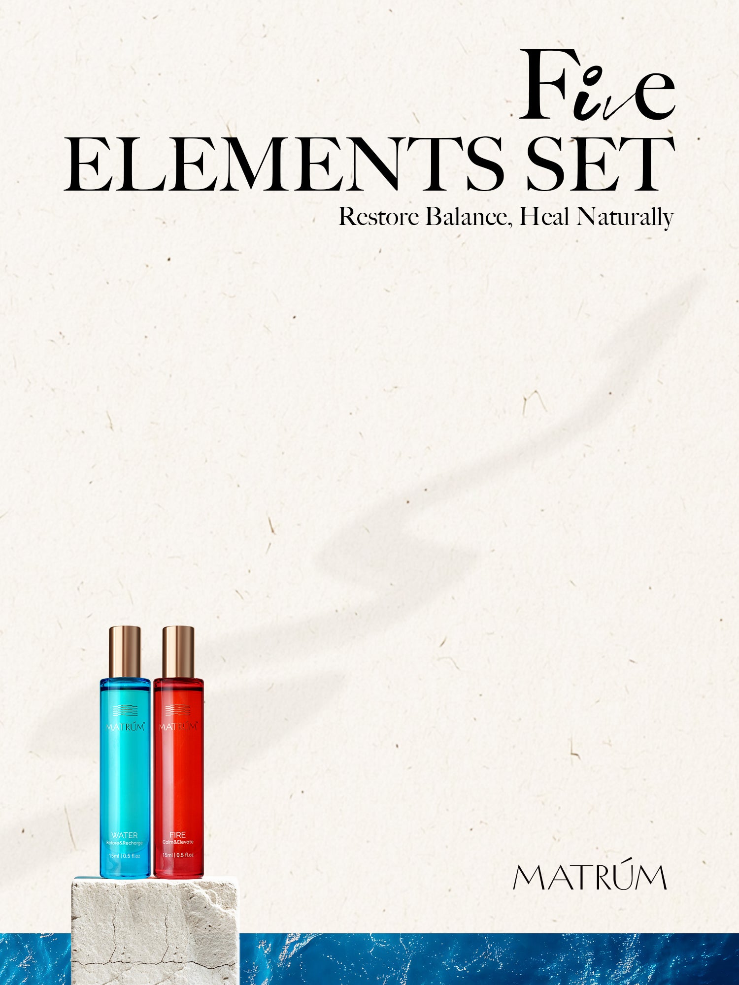 Water & Fire - Five Elements Wellness Roller(Duo Set)