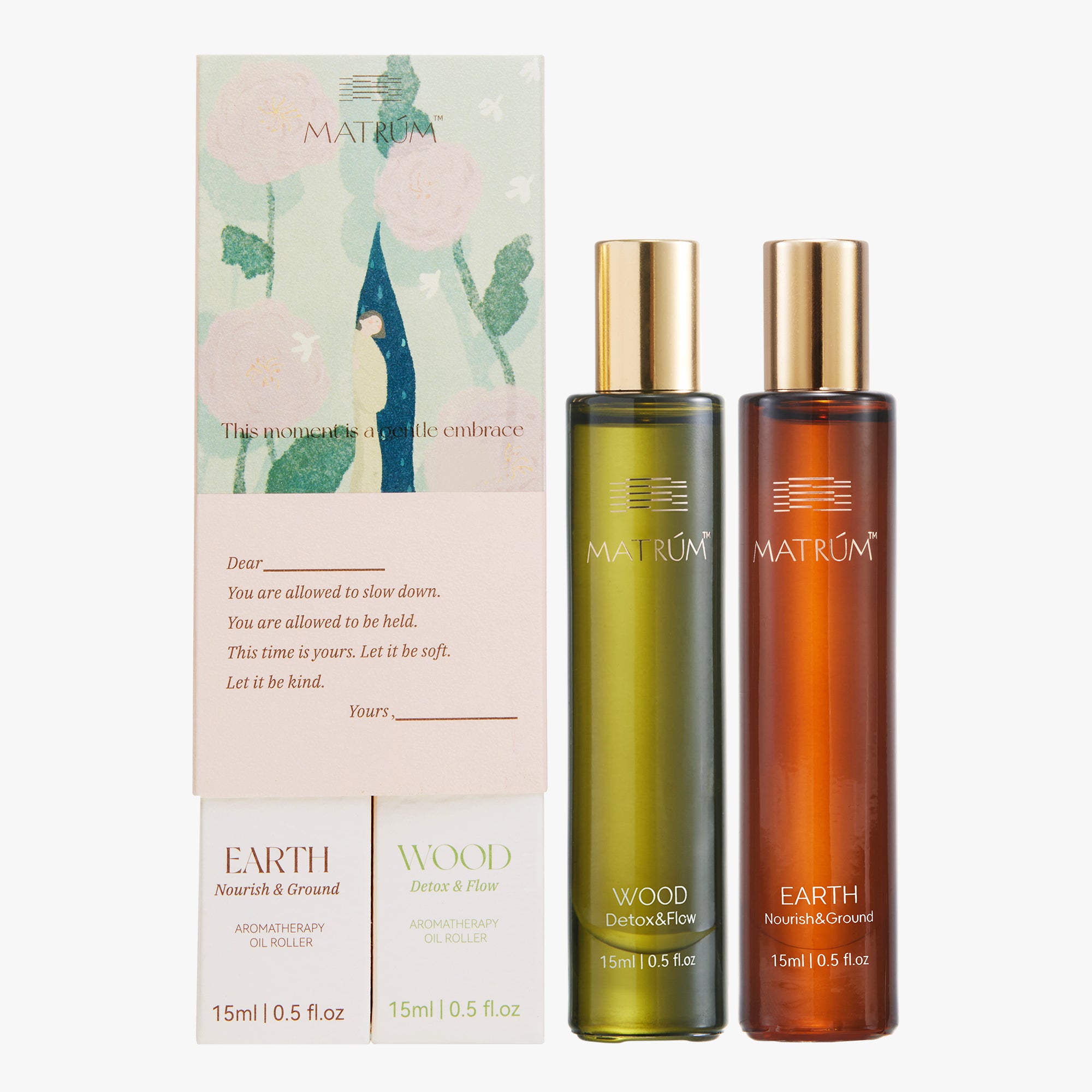 Earth & Wood - Five Elements Wellness Roller(Duo Set)