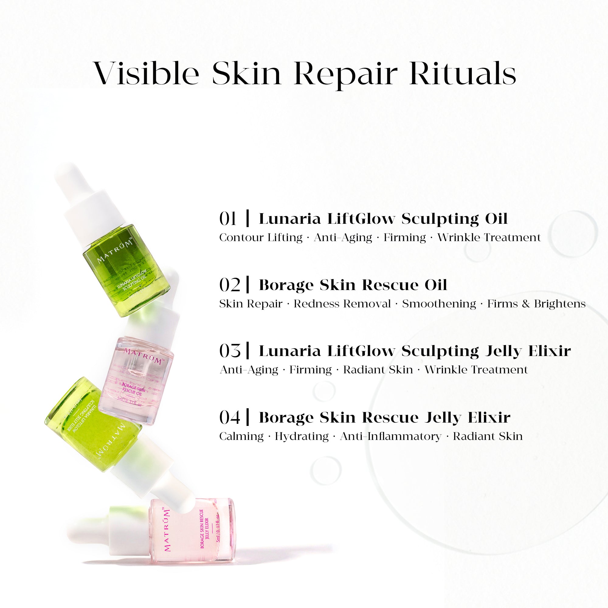 MATRÚM Mini Face Oil Discovery Set(4 × 5ml)