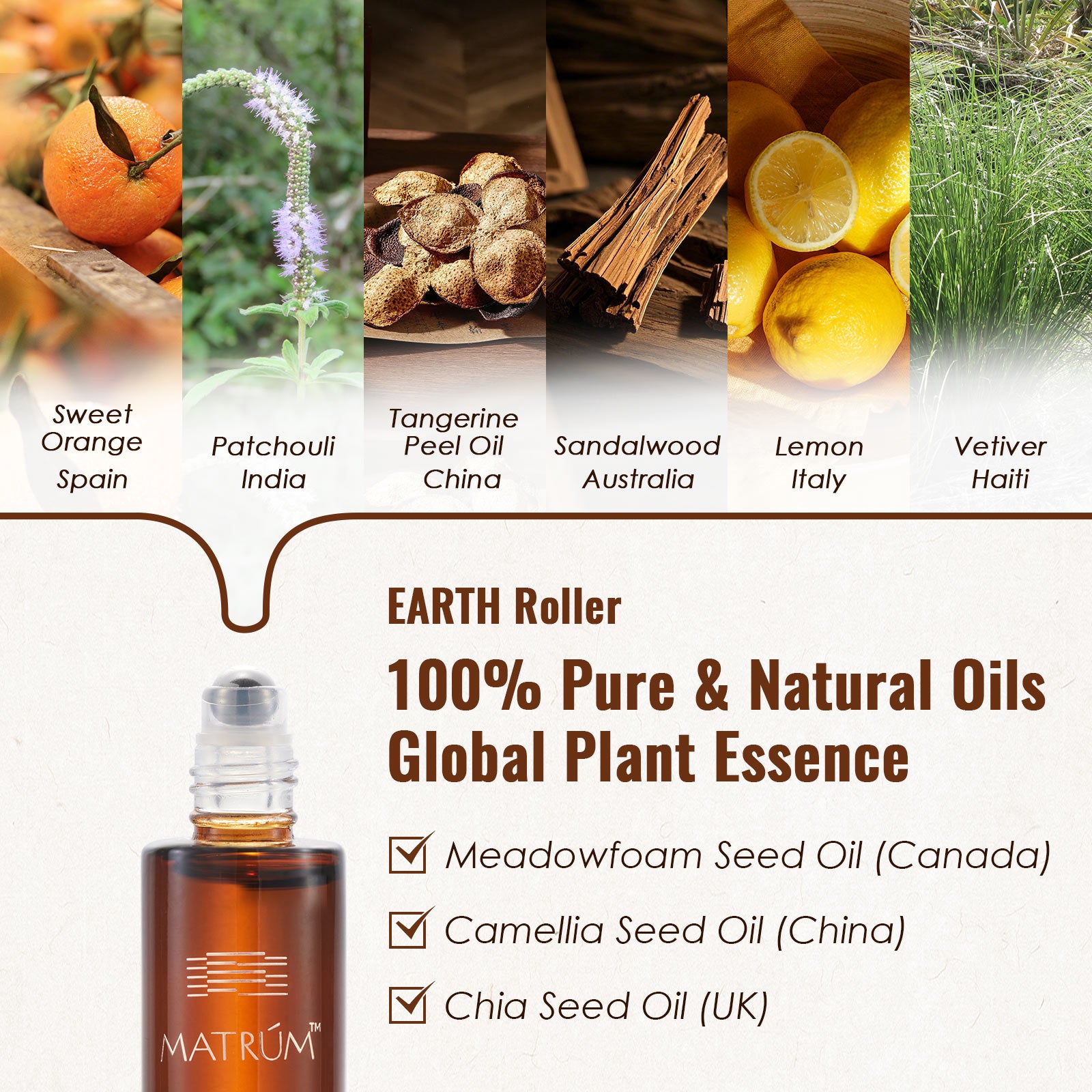 Earth Element - Five Elements Wellness Roller(Single)