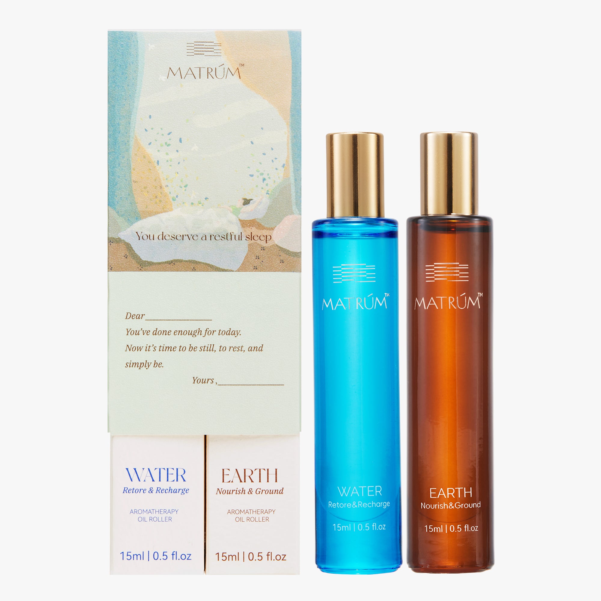 Water & Earth Element - Five Elements Wellness Roller(Duo Set)