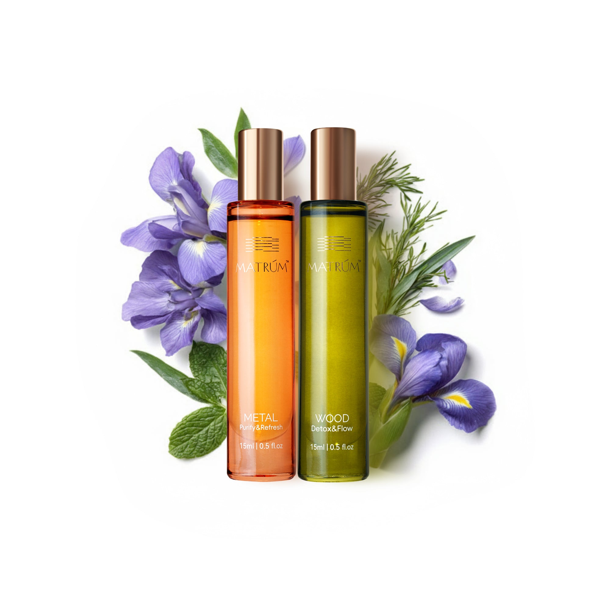 Wood & Metal - Five Elements Wellness Roller(Duo Set)