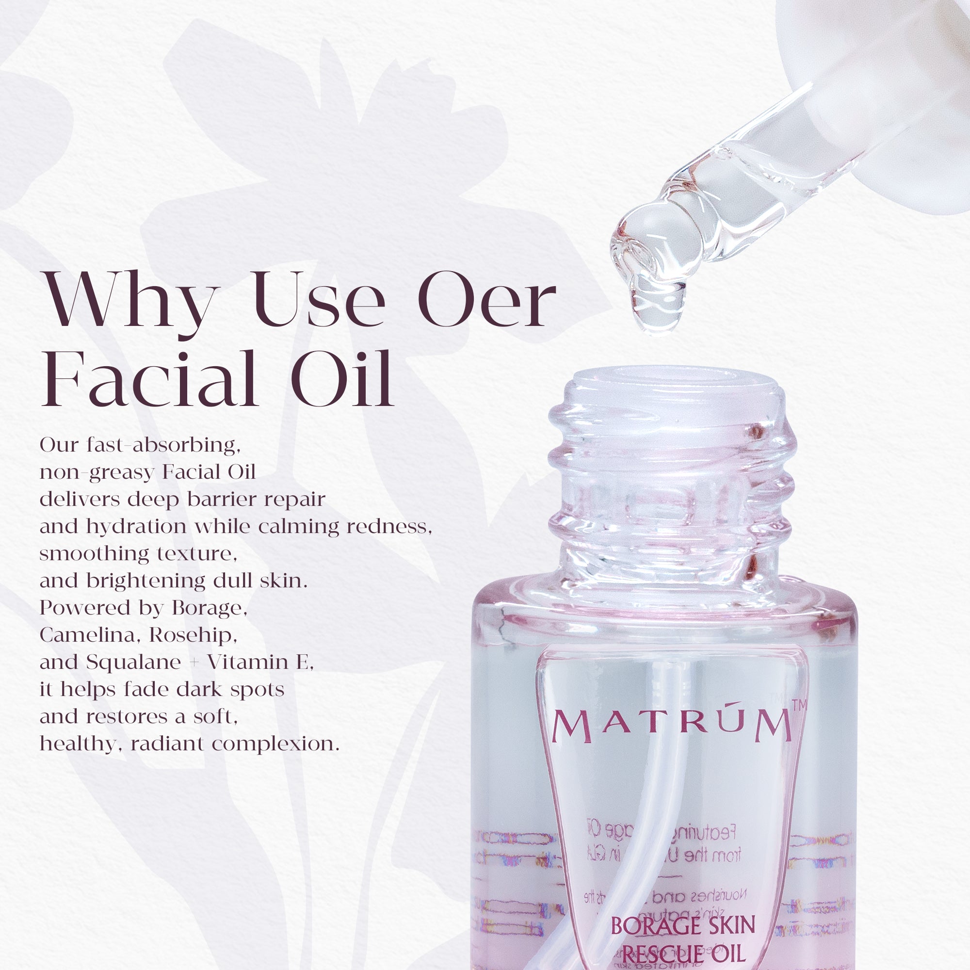 Borage Skin Rescue Oil—— The "Liquid Bandage": Restore Your Barrier & Soothe Redness Instantly.