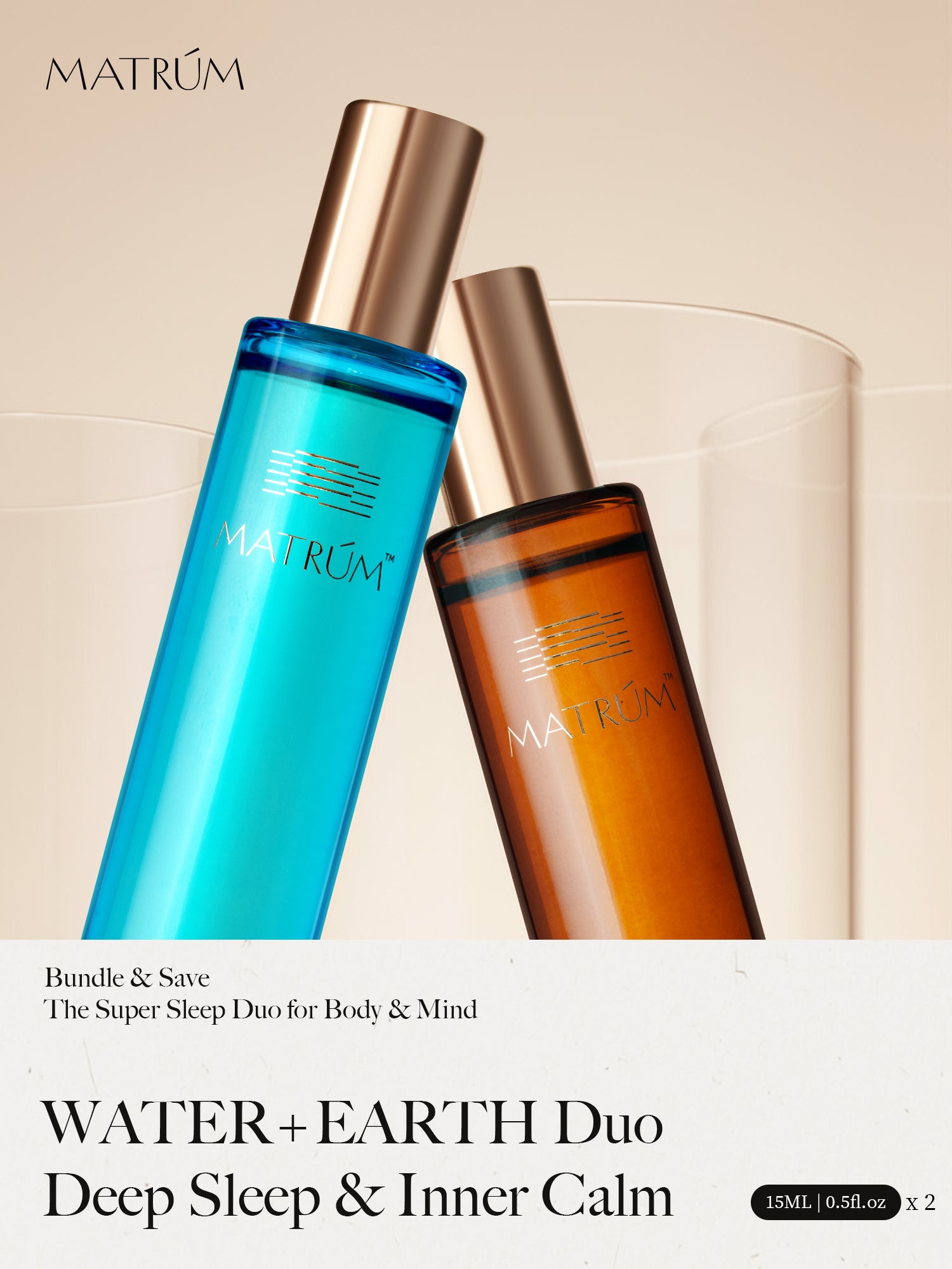 Water & Earth Element - Five Elements Wellness Roller(Duo Set)