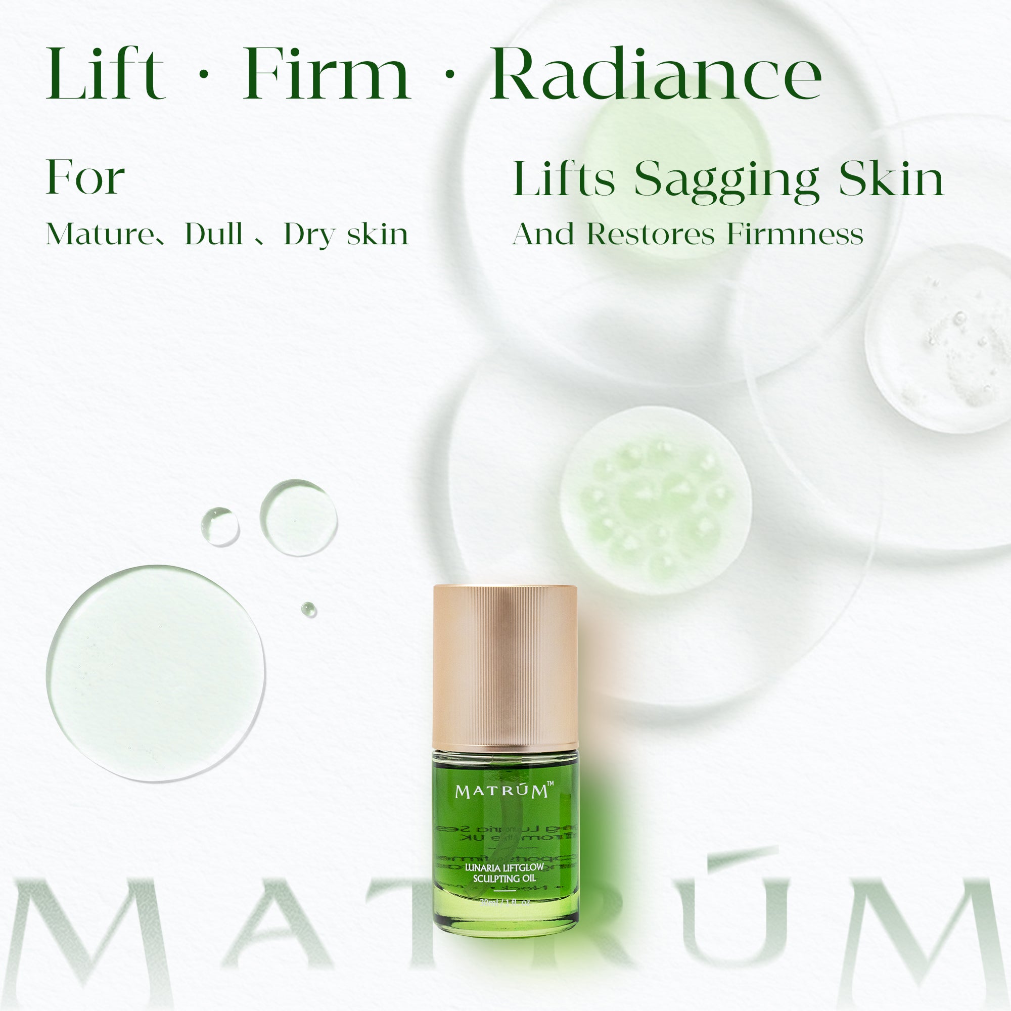 Lunaria LiftGlow Sculpting Oil ——The "Liquid Moonlight": Sculpt, Lift & Illuminate.