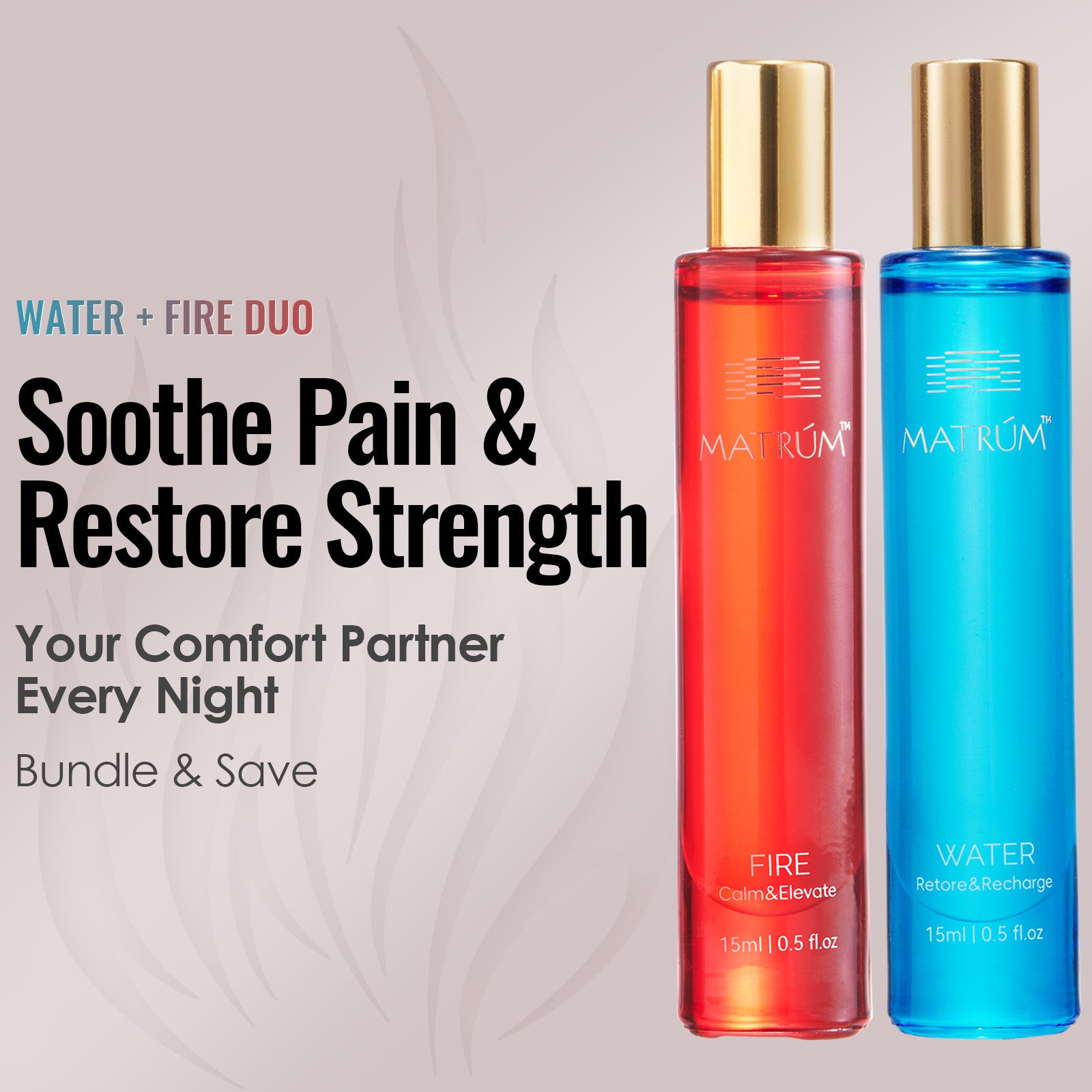 Water & Fire - Five Elements Wellness Roller(Duo Set)