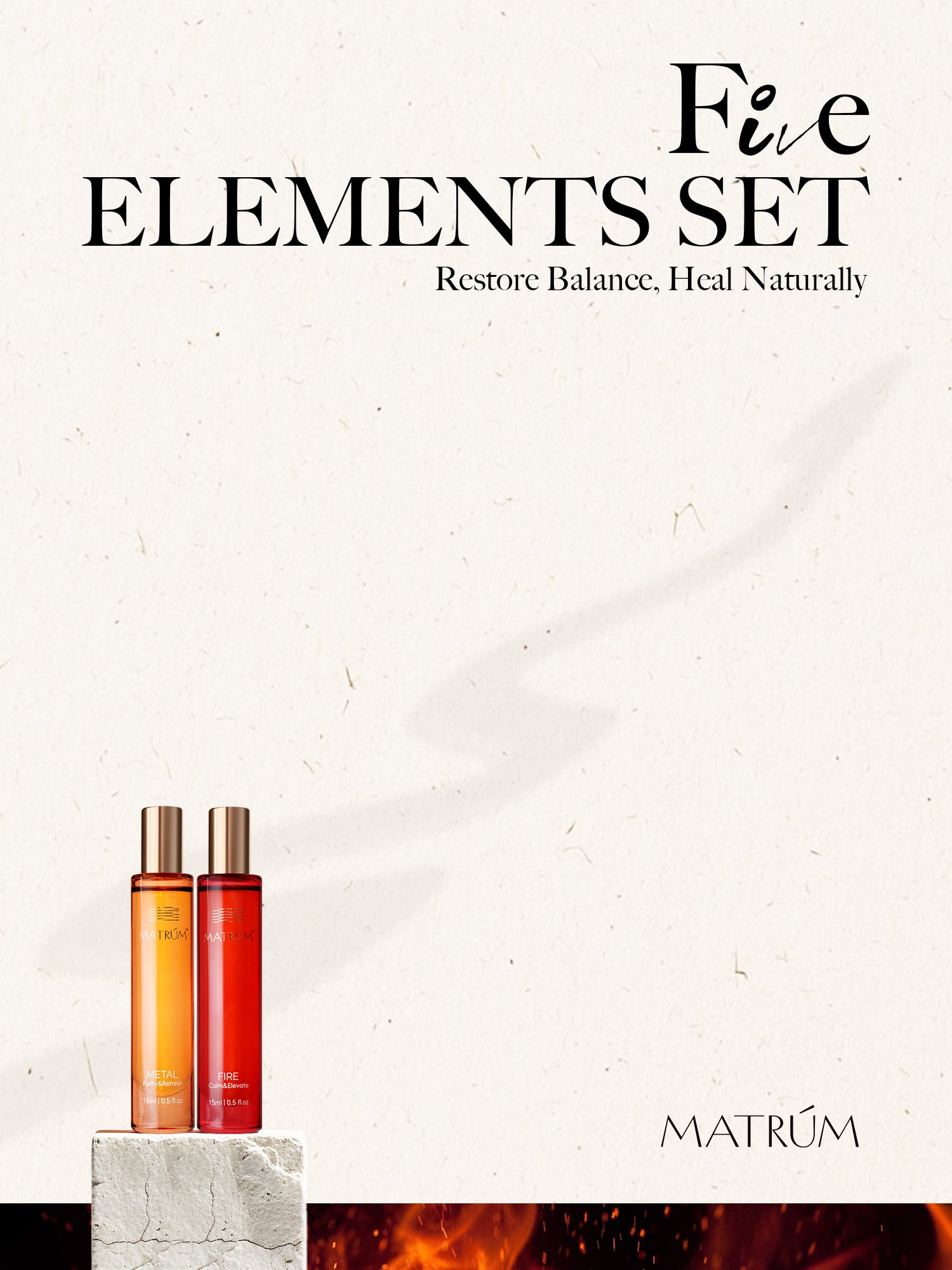 Fire & Metal - Five Elements Wellness Roller(Duo Set)