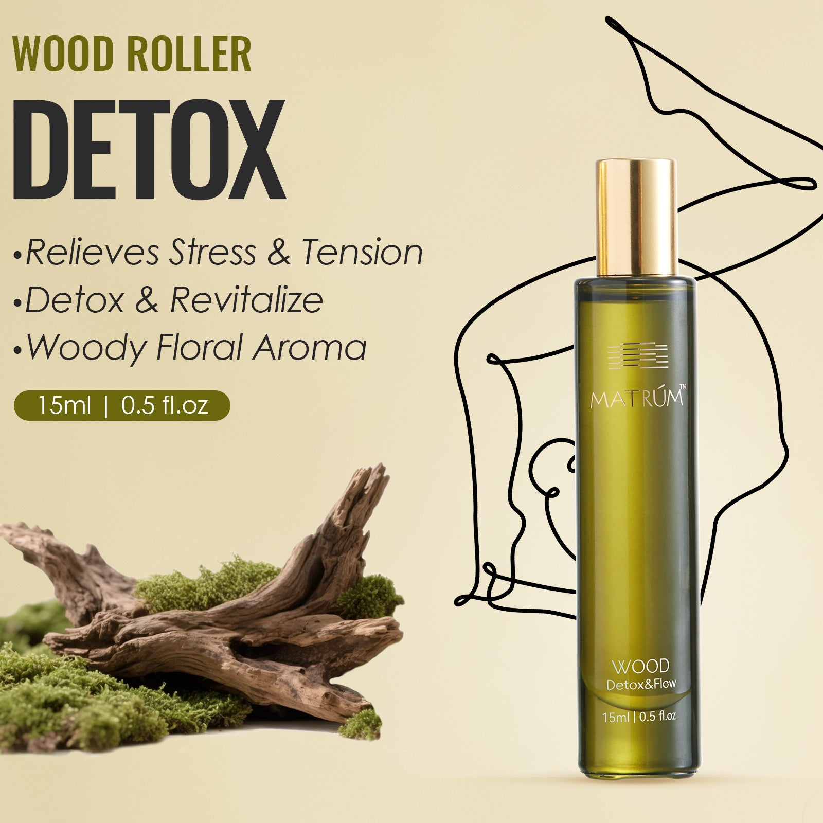 Wood Element - Five Elements Wellness Roller(Single)