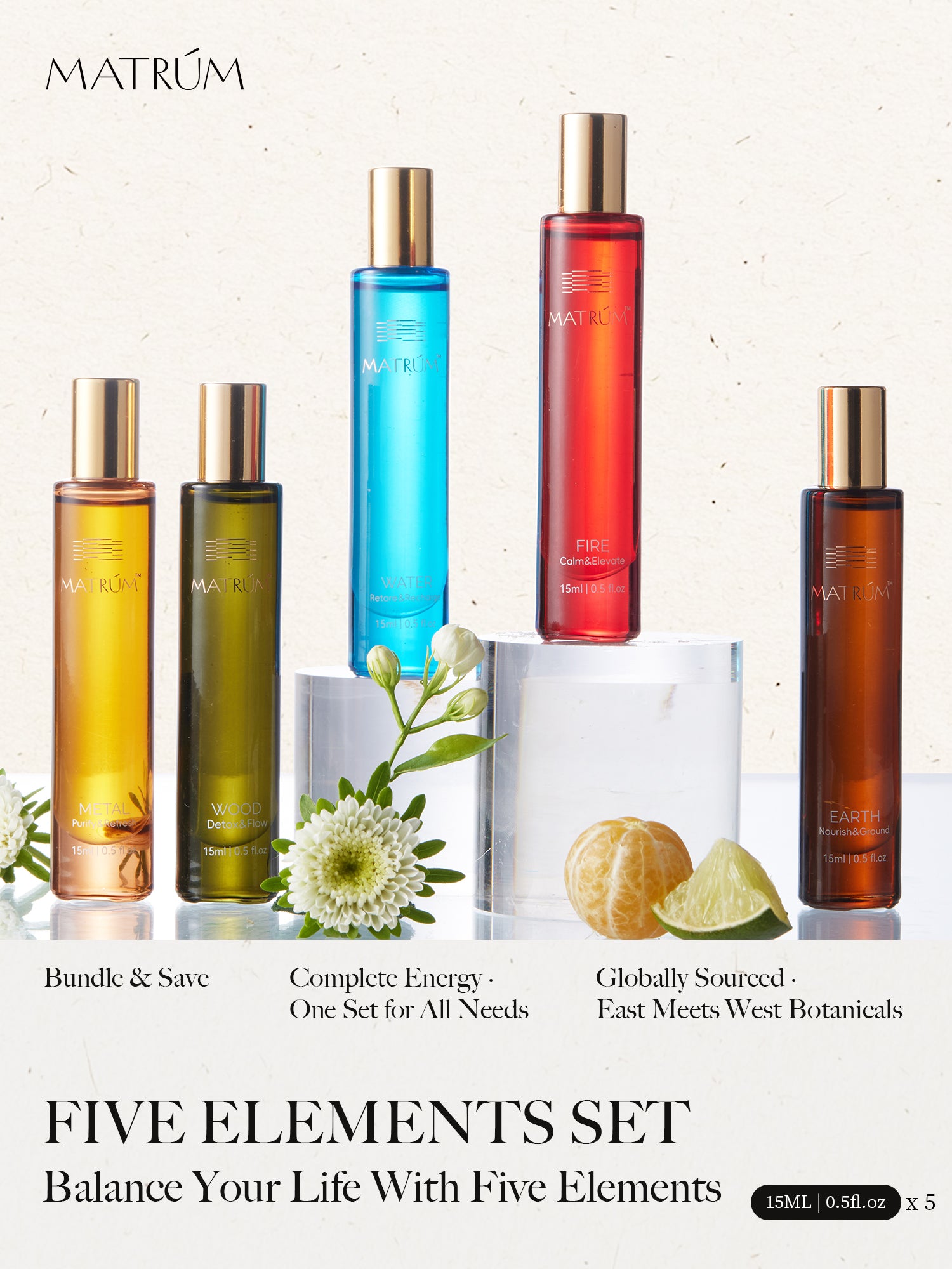 Five Elements Wellness Roller Kit(Full Set)