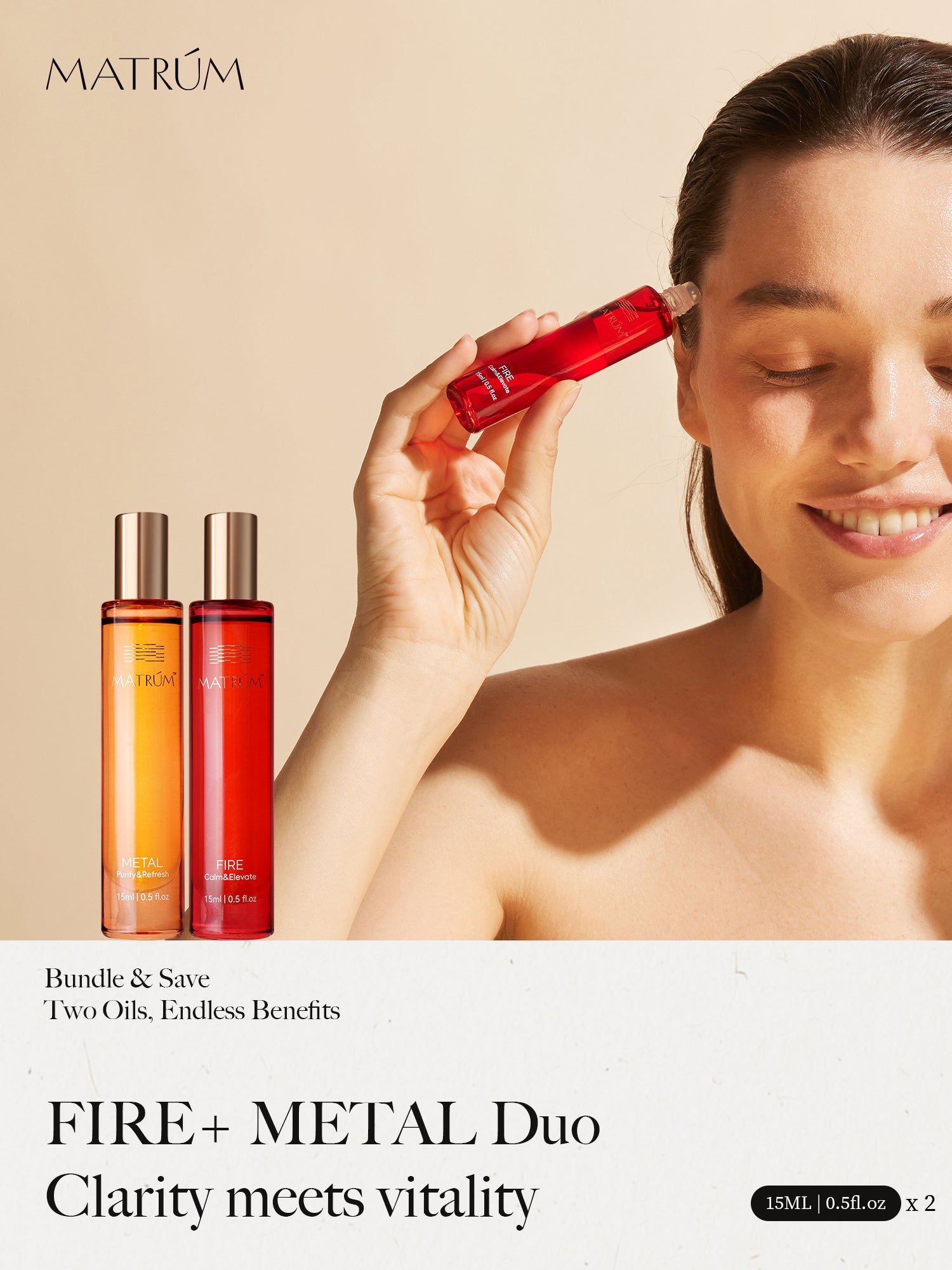 Fire & Metal - Five Elements Wellness Roller(Duo Set)