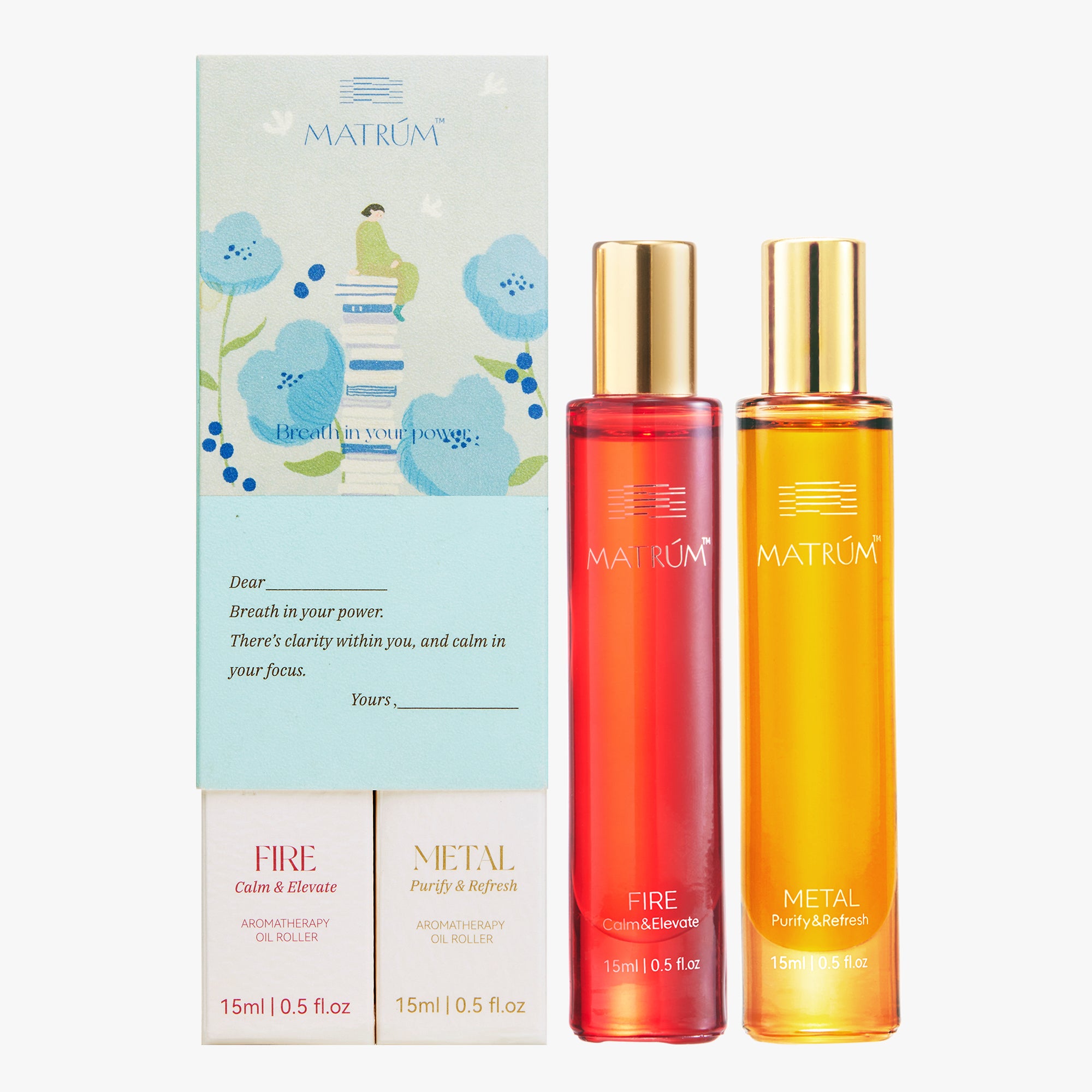 Fire & Metal - Five Elements Wellness Roller(Duo Set)