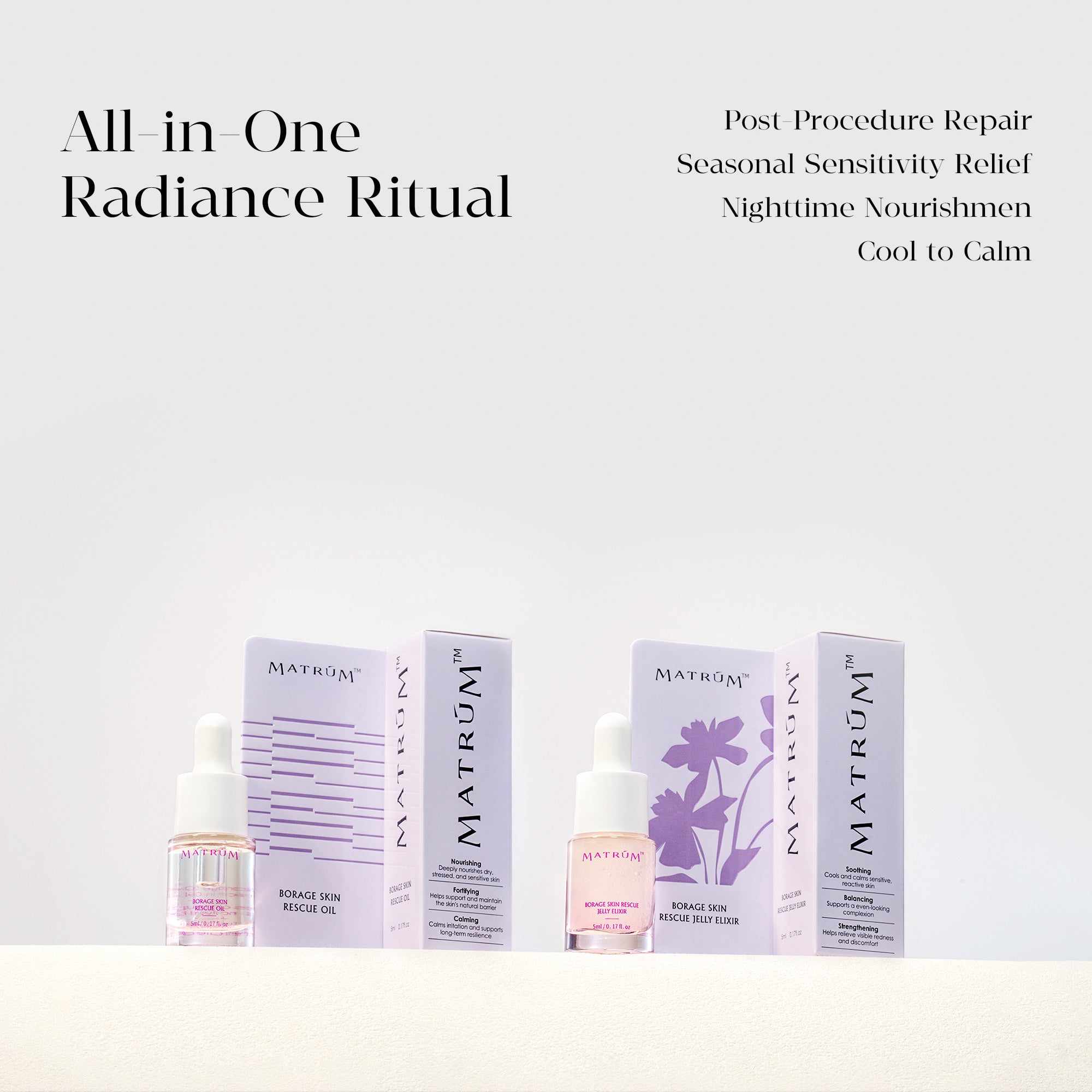 MATRÚM Mini Face Oil Discovery Set（4 × 5ml）