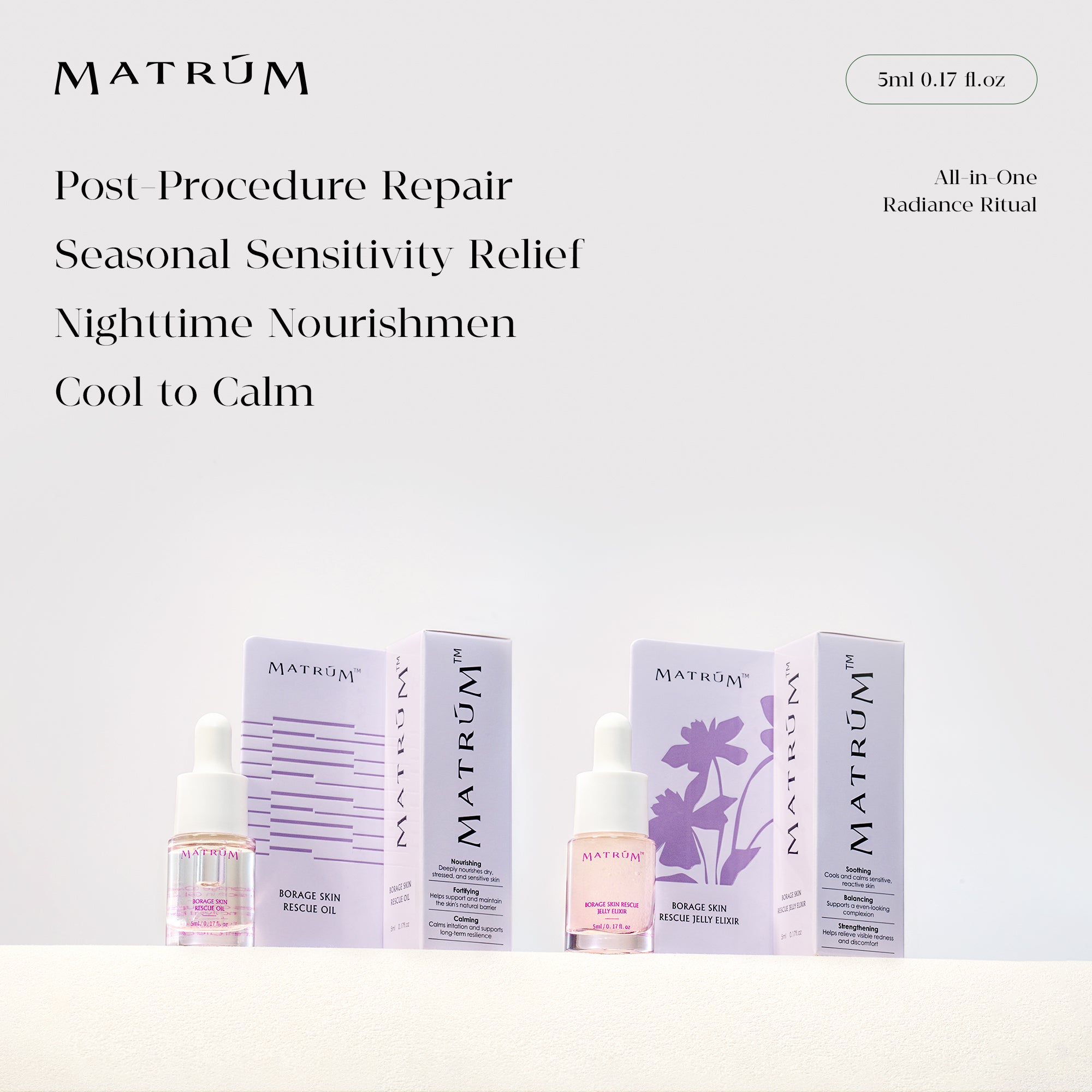 MATRÚM Mini Face Oil Discovery Set（4 × 5ml）