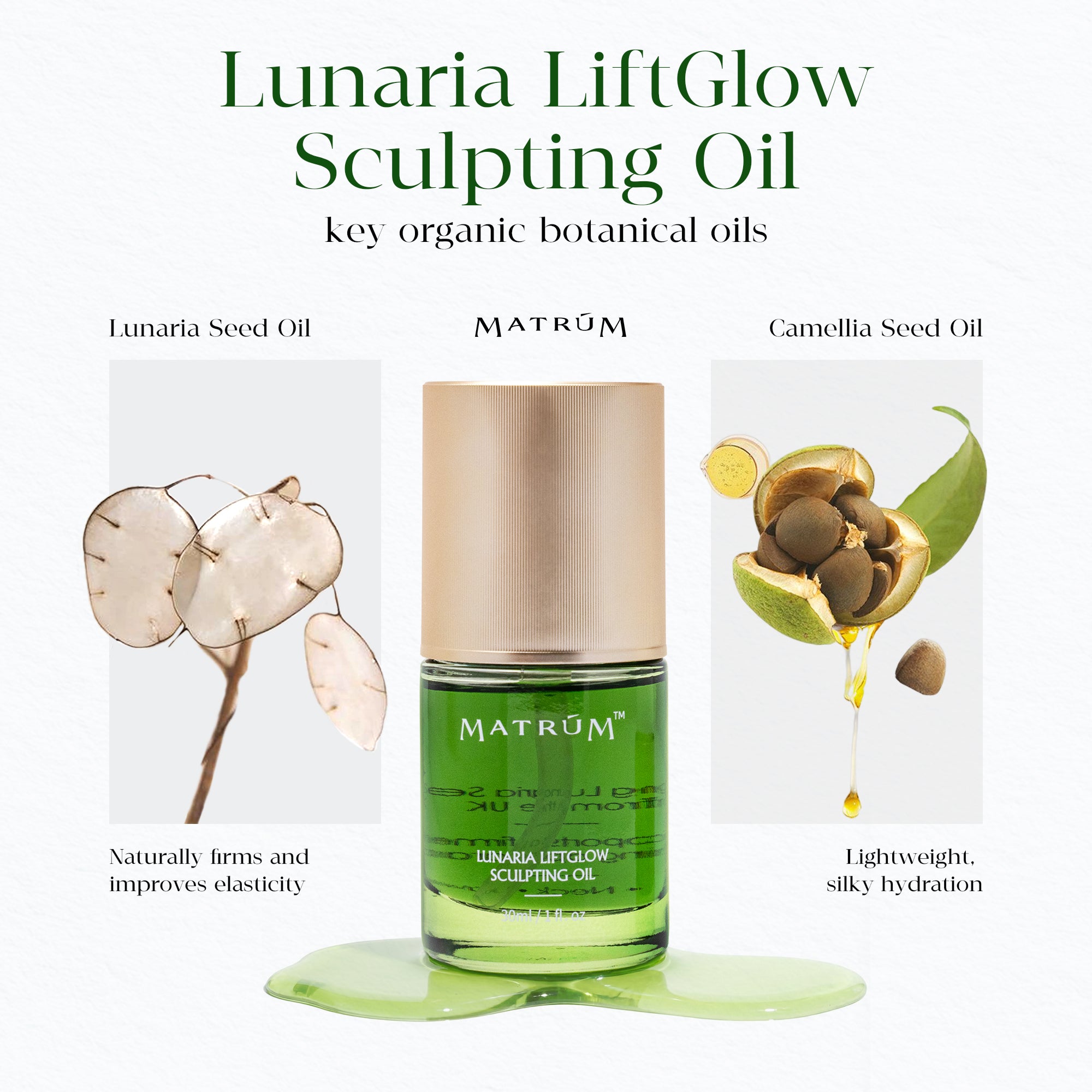 Lunaria LiftGlow Sculpting Oil ——The "Liquid Moonlight": Sculpt, Lift & Illuminate.